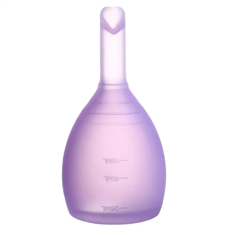 Purple Without Bag Дамский разгрузочный клапан, менструальная чашка, многоразовый медицинский силиконовый гель, менструальная чашка, период утечки, безопасная Женская вагинальная чашка для ухода - Цвет: Purple Without Bag