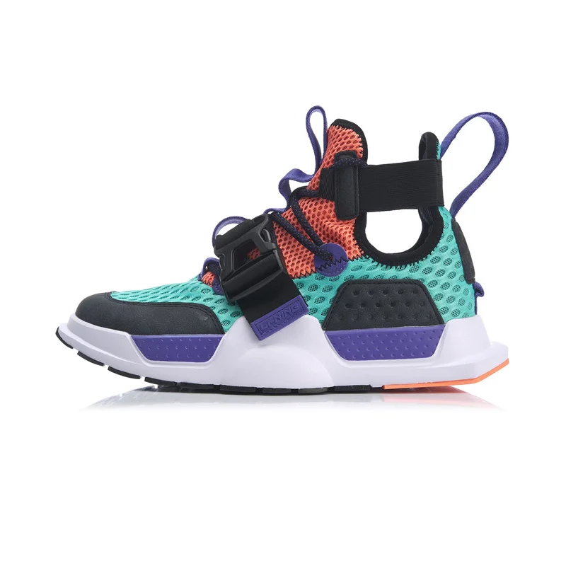 Li-Ning/мужские кроссовки REBURN WS для баскетбола и культуры с высокой дышащей подкладкой, спортивная обувь для фитнеса, кроссовки AGBP023 XYL253 - Цвет: AGBP023-1H