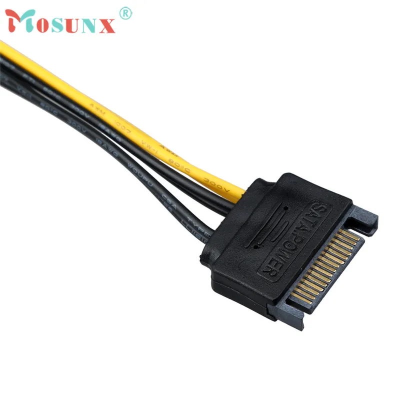 Кабель питания Mosunx Advanced для SATA 15 Pin To 6 PCI EXPRESS E Графический конвертер адаптер