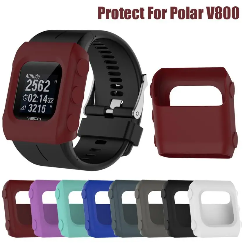 Сменный мягкий силиконовый тонкий чехол с защитой от царапин для Polar V800 NO15 Прямая