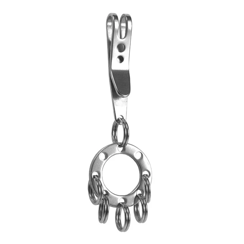 Мини-брелок из нержавеющей стали для повседневного использования кольцо ключей