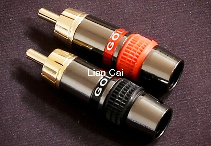 50pcs copper RCA plug female audio video cable connector adapter Solder DIY | Обустройство дома
