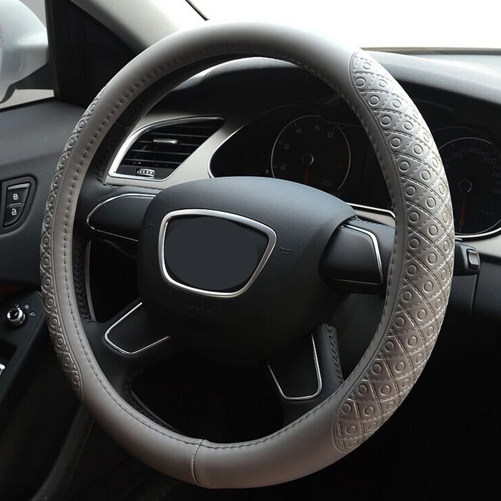Оплетки на руль ZATOOTO рельефная текстура удобные кожаные массажные чехлы для