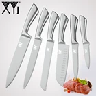 Набор кухонных ножей XYj из нержавеющей стали, 6 предметов, для фруктов, поварской нож сантоку для нарезки хлеба, 6 предметов, ножи, инструмент для готовки