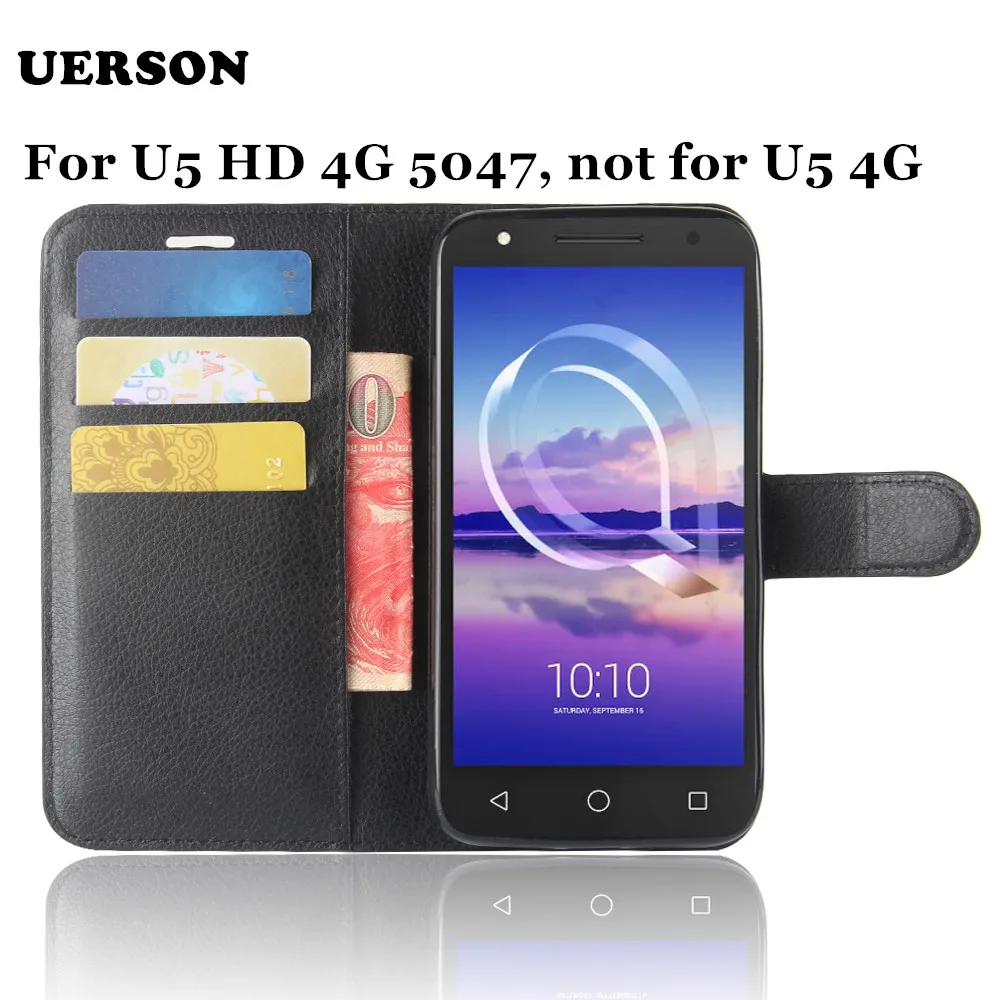 Роскошный защитный чехол для Alcatel U5 U 5 HD 5047D 5047 искусственная кожа 5047U телефона Alkatel