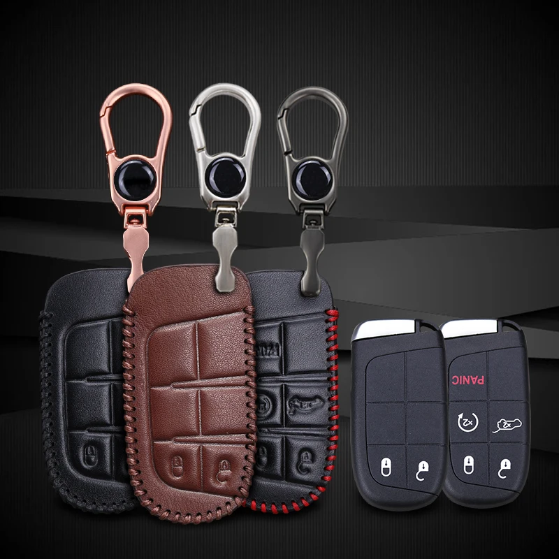 KUKAKEY кожаный чехол для автомобильного ключа Jeep Grand Cherokee Компас Wrangler Renegade жесткая