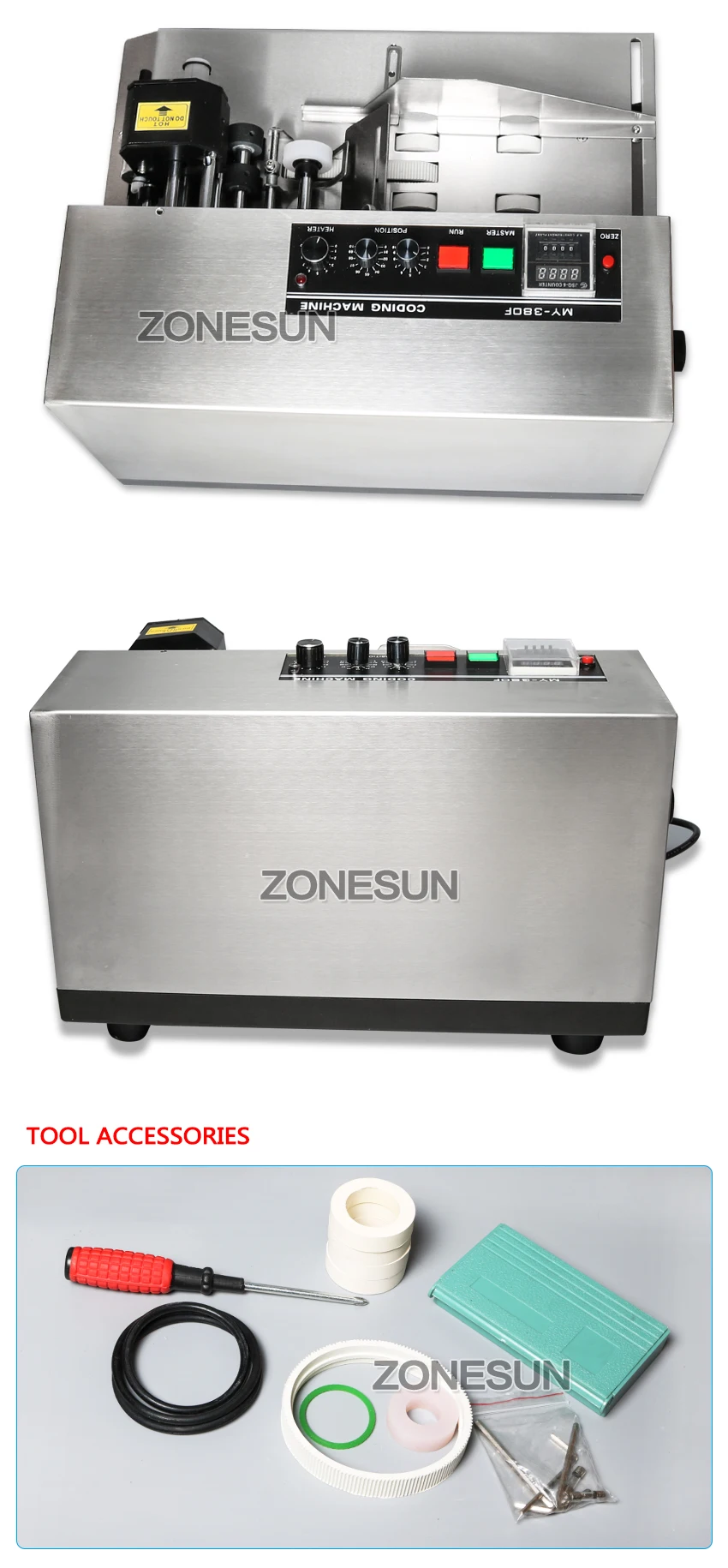 ZONESUN MY380 машина для кодирования чернил, код карты, принтер, печатная машина для печати даты, сплошные чернила, непрерывная печатная машина