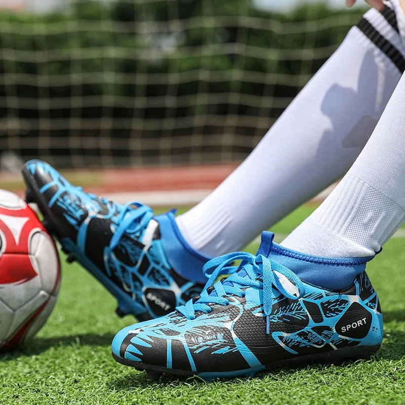 DR. EAGLE Открытый мужские дети crampon футбольная обувь futsal высокие ботильоны для мужчин футбольные бутсы