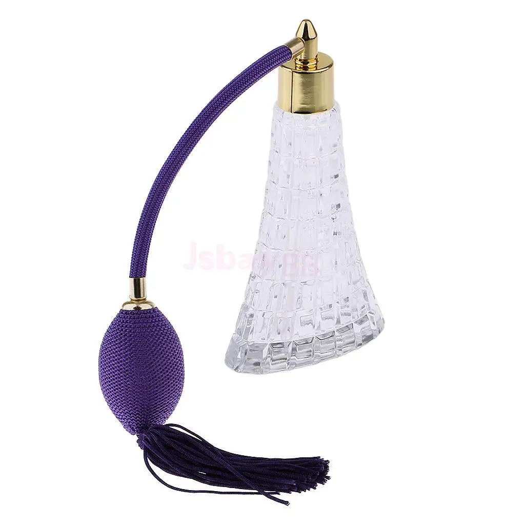 Прозрачный элегантный стеклянный пустой многоразовый флакон духов с