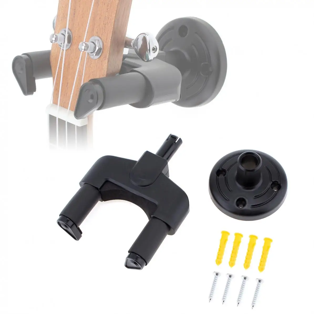 

Hot Wall Mount Soft Sponge Guitar Hanger Holder Neck Width 50mm with Non-slip Hook Installation Kit for Guitar / Bass / Violin