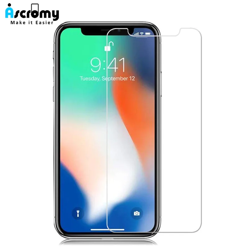 Ascromy для iPhone X защитная пленка экрана закаленное стекло 10 8 7 6 6s Plus 5 5S se 5c 4 4S Verre Trempe |