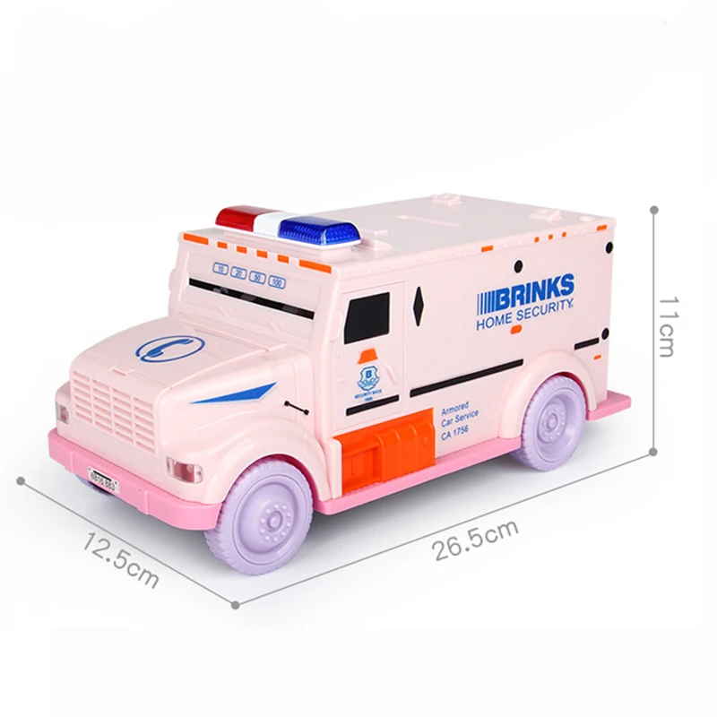 Pink Копилки Евро Держатель для монет Сейф для денег Электронные копилки Хранение Касса Экономия Депозитный автобус - Цвет: Pink