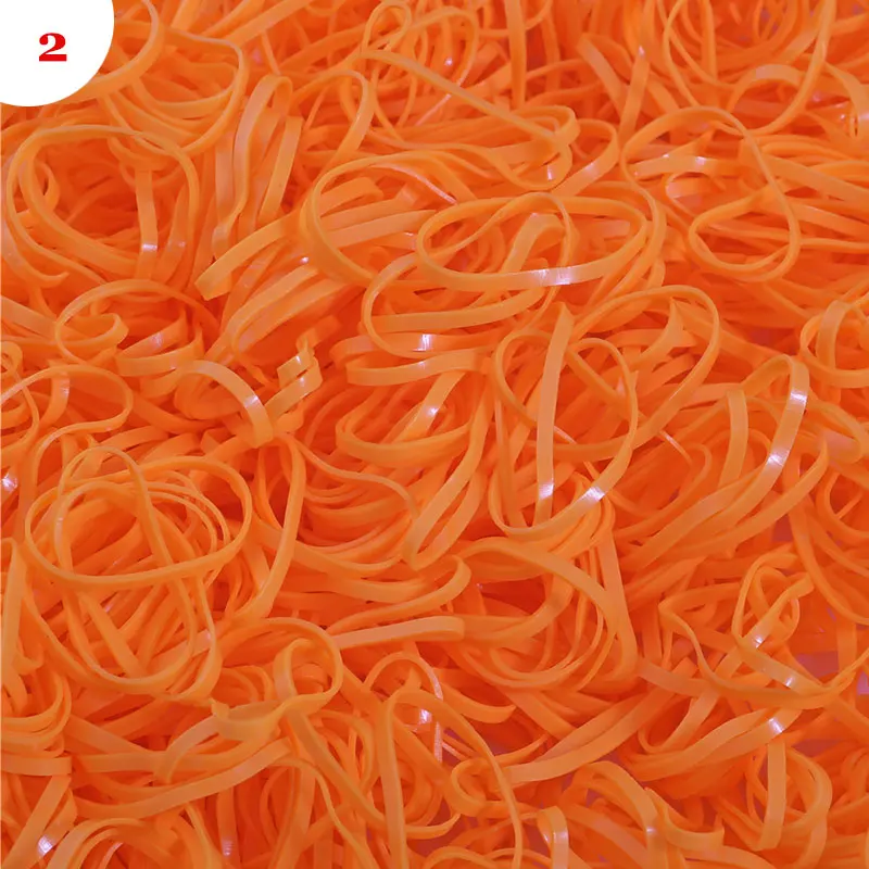 Mixed Color Rubber Bands for Hair Styling Ties Kids Girls Braiding Hairband Food Office Rubber Bands Elastic Stationary Holder