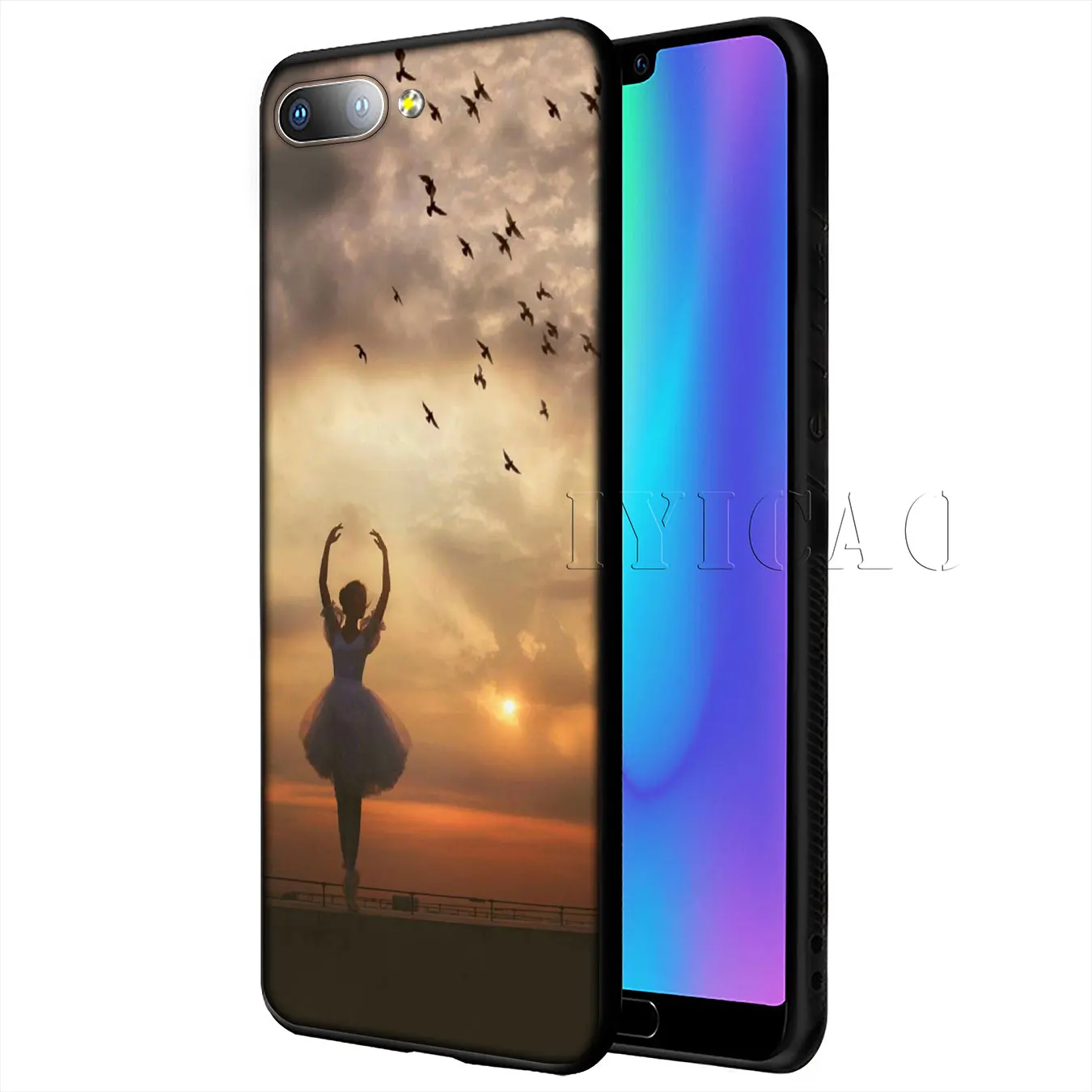 Балетки IYICAO танцевальные балетки для девочек мягкий чехол Huawei Y9 Y7 Y6 Prime 2019 Honor 20 8C 8X