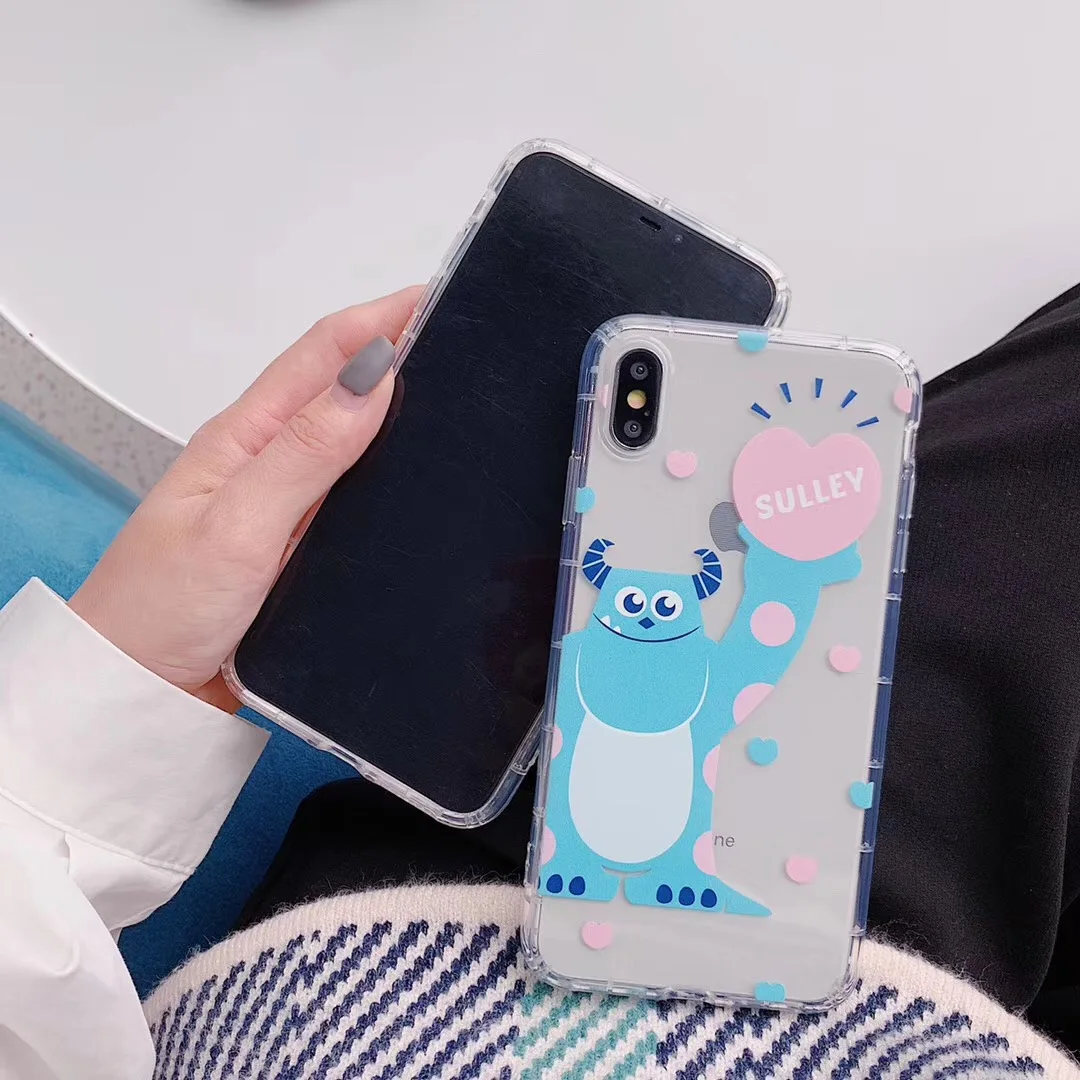 Classic cartoon mike sulley phone case for iphone 6 6s 8 7 plus x xs max xr lovely clear Alien soft tpu Cover Fundas |
