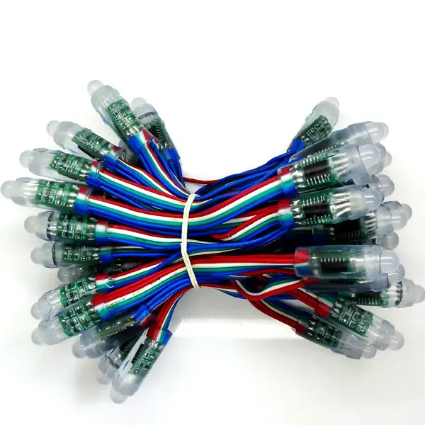 СВЕТОДИОДНАЯ Гирлянда WS2801 с пиксельным rgb-светодиодом 12 мм световой модуль