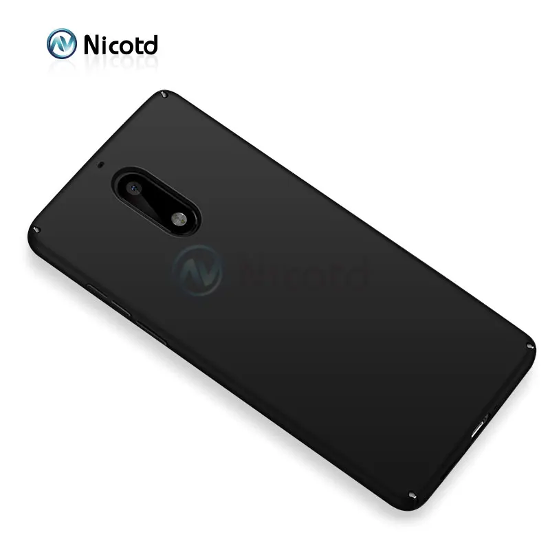 Black Для Nokia 7 plus 360 Роскошный Матовый Жесткий пластик чехол для Nokia 8 6 3 5 полный Чехол жесткий чехол задняя крышка тонкий модный чехол для телефона s - Цвет: Black