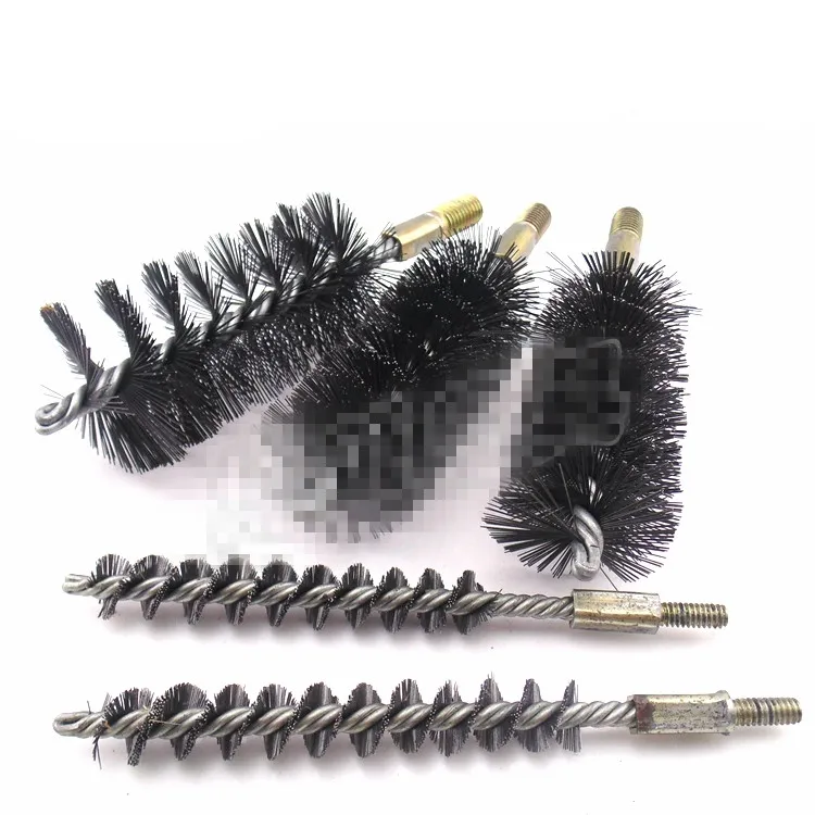 

1Pc 10/12/14/16/18/20/25/30/32/35/38/40/43/45/50mm Diameter Stainless Steel Round Wire Tube Pipe Cleaning Brush 12mm 6mm Thread