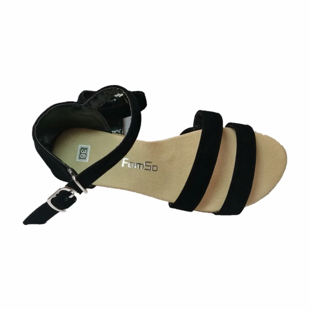 FAMSO Size34-43 Новинка 2017 года женские босоножки на платформе офисные Вьетнамки летние