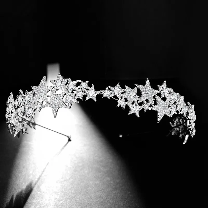 

Floralbride Alloy Clear Rhinestone Crystal Wedding Tiara Crown Bridal Hair Accessories Bridesmaids Princess Women Jewelry