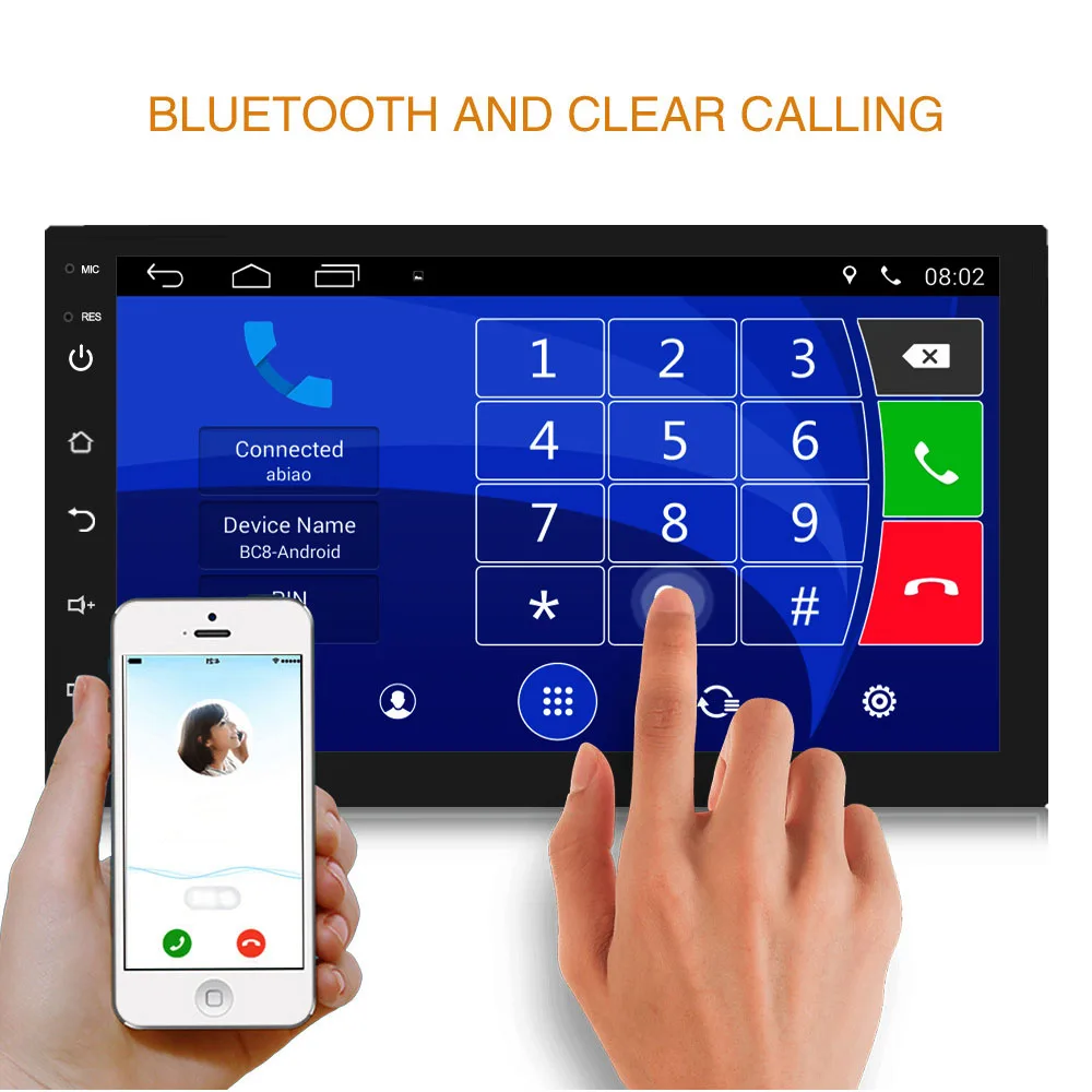 Android 8 1 автомобильное стерео радио 7 &quotHD Bluetooth GPS сенсорный USB Wifi FM карта
