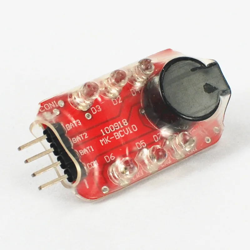 Тестер напряжения Li Po тестер низкого звуковой сигнал сигнализация светодиодный