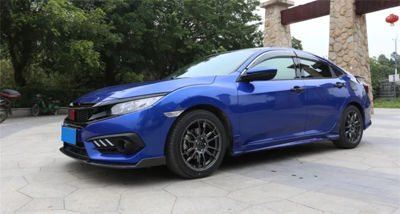 Для Honda Civic передняя решетка гоночные решетки высокого качества ABS черный GTR стиль авто аксессуары