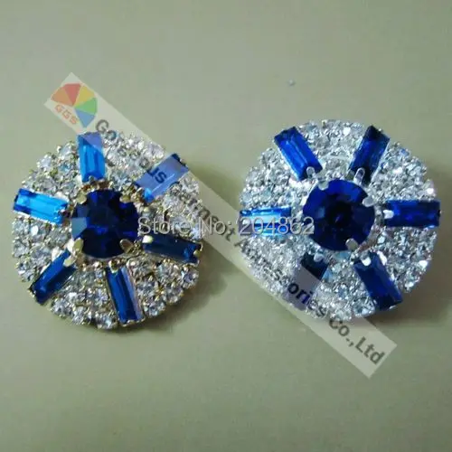 10 шт. 25 мм круглые сапфировые синие центральные части чешские хрустальные