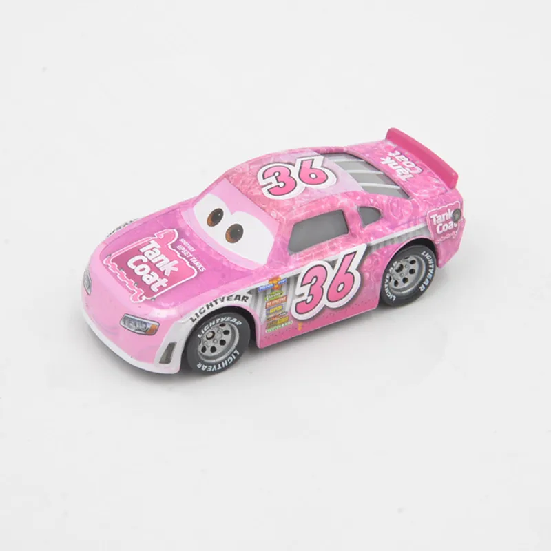 Disney Pixar Cars, новинка, 2 шт., Молния Маккуин, № 36, Mack Truck& Racer, литье под давлением, металлический сплав, модель, фигурки, игрушки, подарки для детей - Цвет: No.36 car