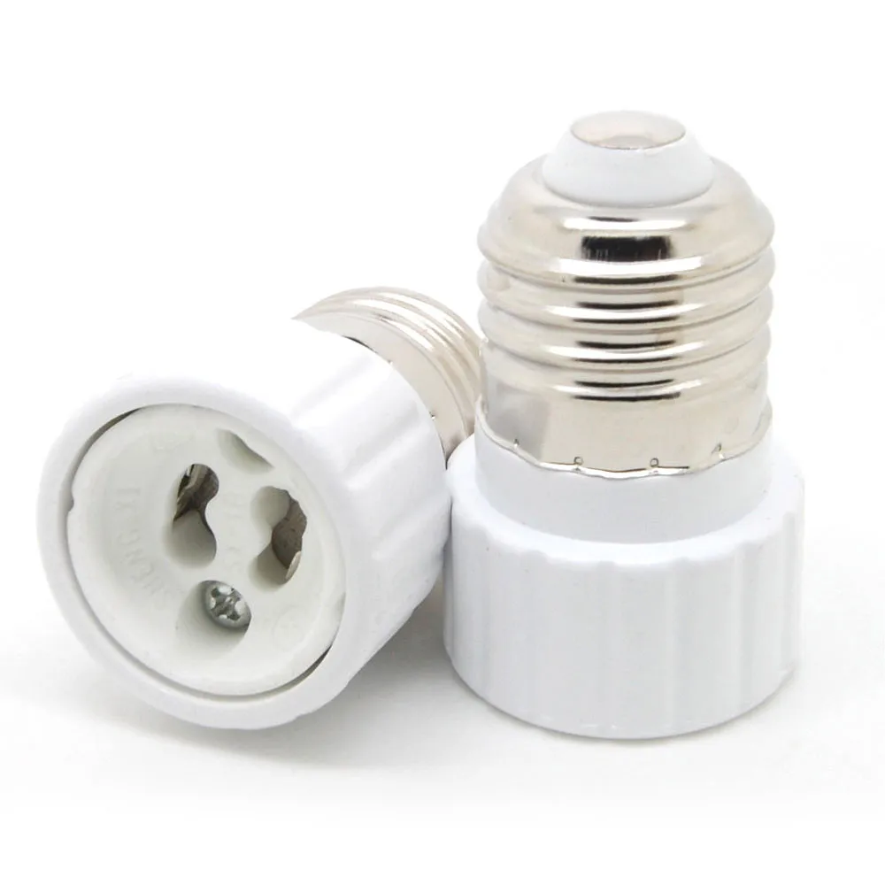 

5pcs/lot E26 to GU10 Socket Screw base LED Bulb Light lamp Adapter Converter with high-quality material
