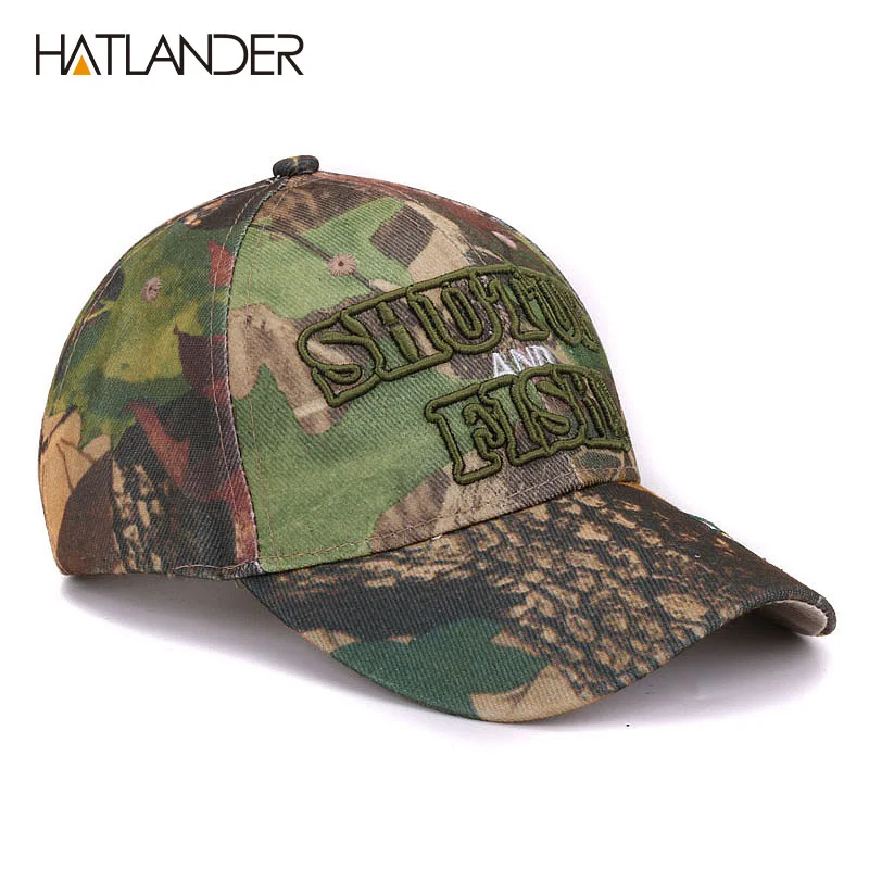 Кепка Hatlander Мужская камуфляжная спортивная бейсболка от солнца и рыбалки с 3D