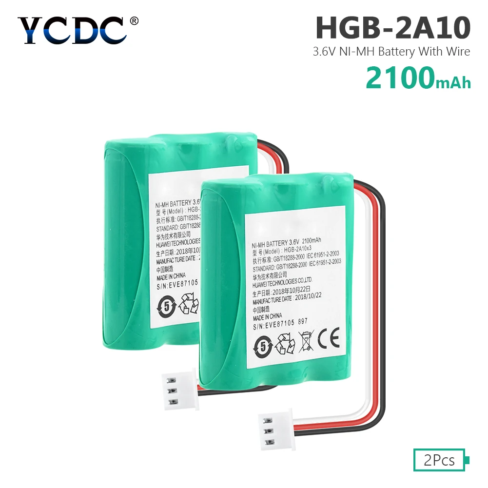 2 Pieces HGB-2A10x3 батарея HGB-15AAx3 батареи для HUAWEI 5623 фиксированный беспроводной телефон ETS3125i E5172 ETS5623 2222+ 515H E5172s-515 батарея - Цвет: 2 Pieces