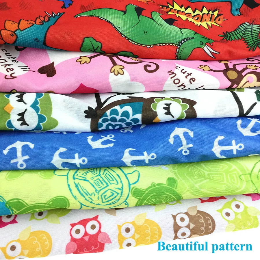 

[usurpon] 1 pc 45*60cm Double pocket waterproof pul zipper wet bag reusable babies cloth nappy bag with double handle