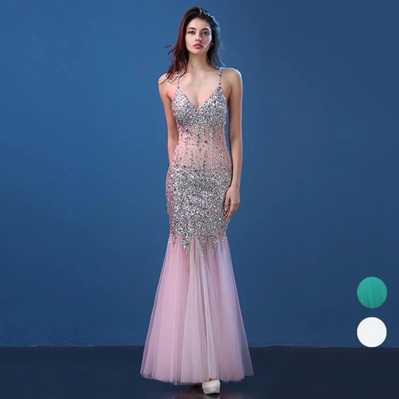 Настраиваемые Лето сексуальное платье 2017 Для женщин Русалка бинты Кружева