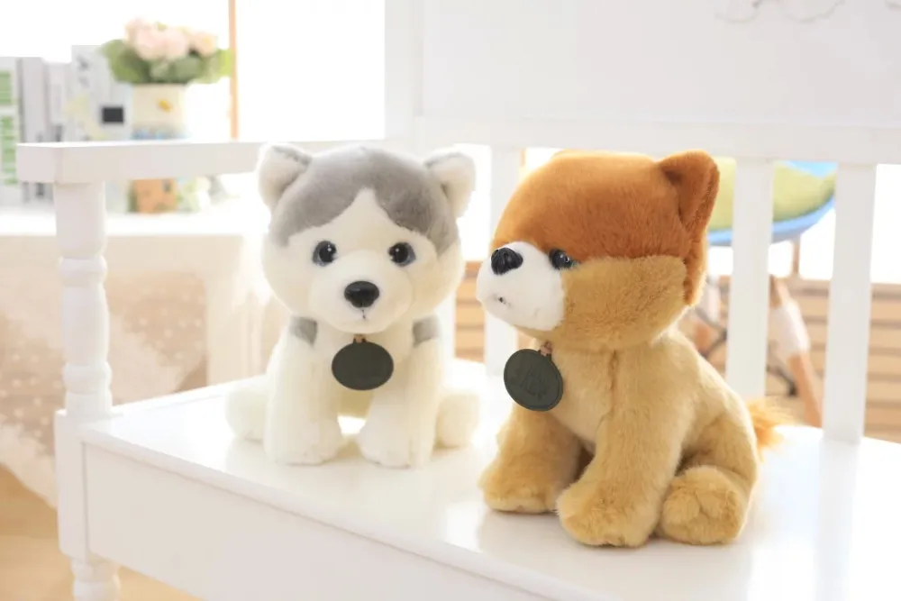 1 шт. 35 см Meng pet Шиба ину плюшевые игрушки куклы, моделирование мопса Тедди Хаски игрушки куклы, детские игрушки, детский подарок на день рождения