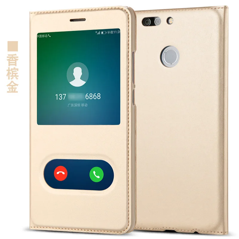 Чехол для Huawei nova 2 Роскошный чехол из искусственной кожи флип кейс plus nova2 Защитные