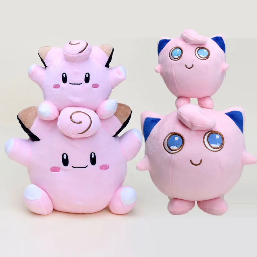 15 см/21 см карманная плюшевая кукла игрушки Jigglypuff и Clefairy плюшевые куклы детские мягкие игрушки животные и плюшевые куклы