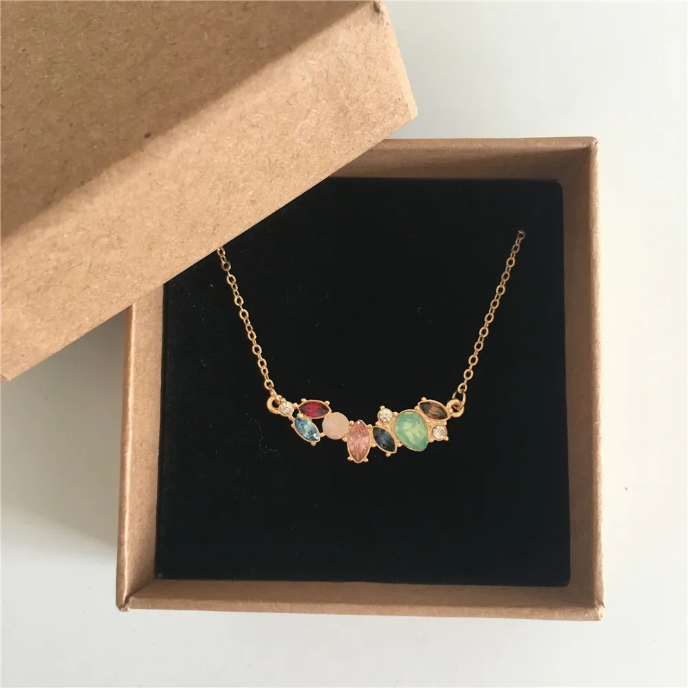 MINTBOXPACKING Босоножки на высоком каблуке Blingbling С Покрытием золотого цвета яркое ожерелье с камнями для женщин - Окраска металла: MINTBOXPACKING
