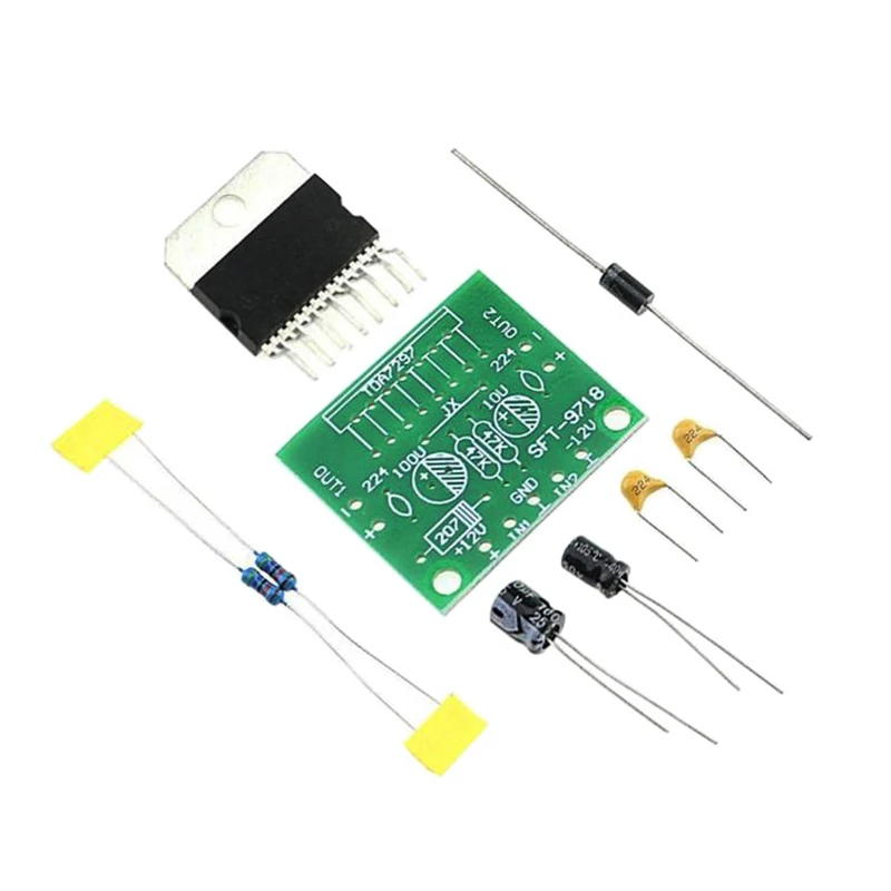 Tda7297 Плата усилителя запасные части Dc 12V класс 2 0 Двойное аудио кодирование 15W