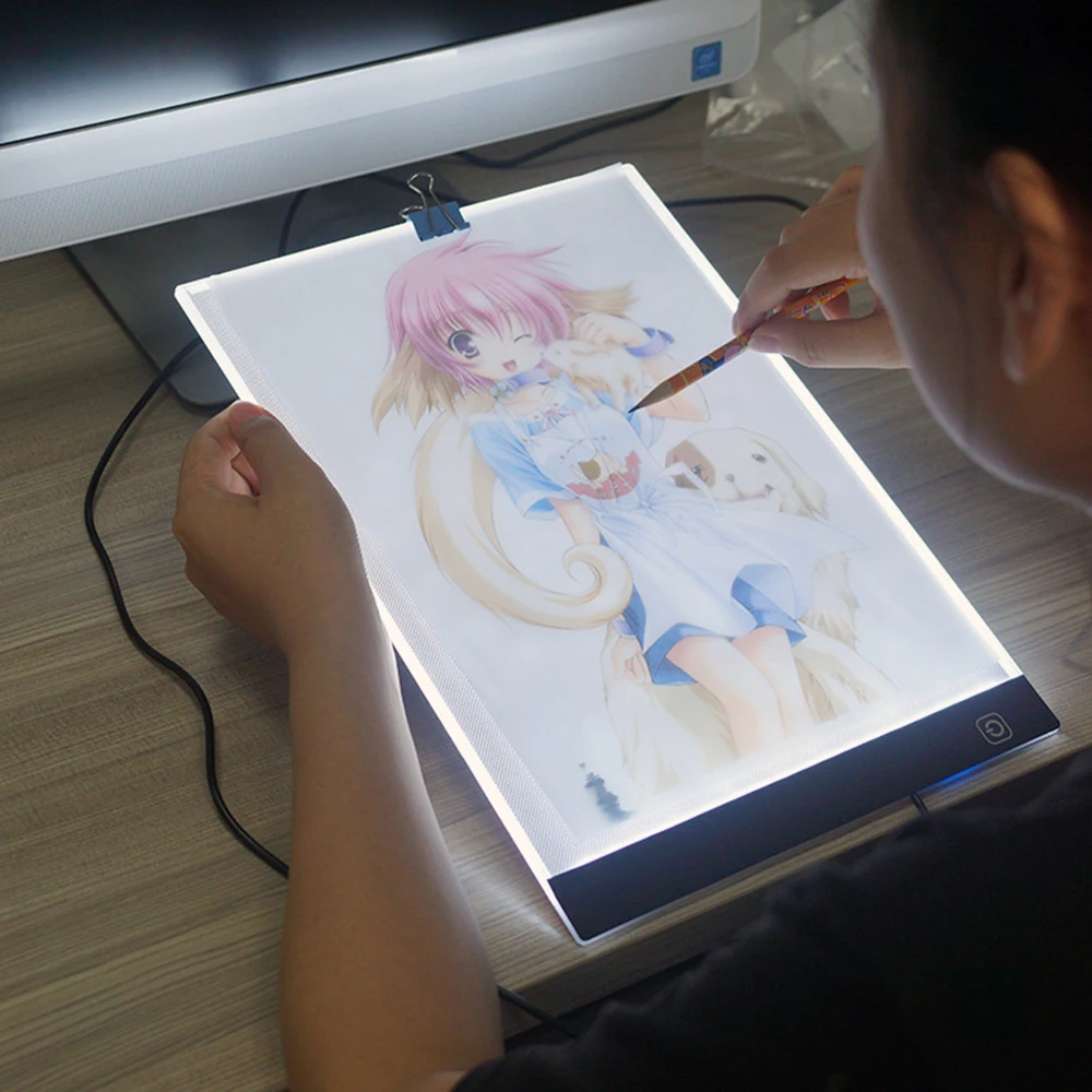 Новейшая модель; A4 Портативный USB Мощность светодиодный Artcraft чертежный трассировочный свет коробка копировальная панель с регулируемой яркостью