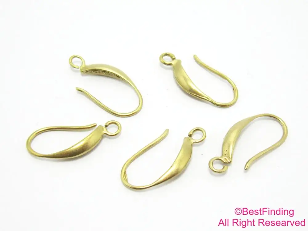 30pcs Brass Earrings hooks findings 18mm Raw brass wires R242 | Украшения и аксессуары