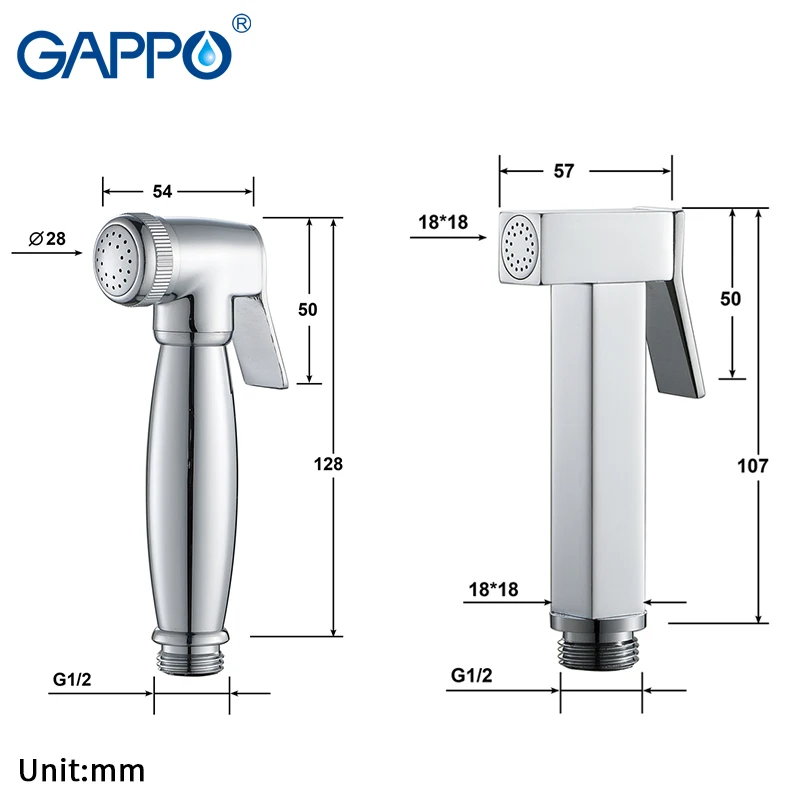 GAPPO кран для биде холодной и горячей воды античный хромированный набор уборки