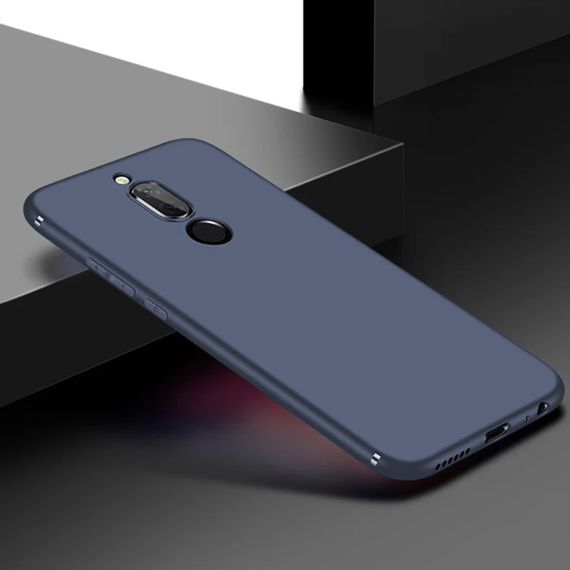 Синий Для huawei mate 10 lite чехол Nova 2i Матовый Бампер чехол ультра тонкий чехол из термополиуретана и силикона задняя крышка для huawei Nova 2i/mate 20 Lite - Цвет: Синий