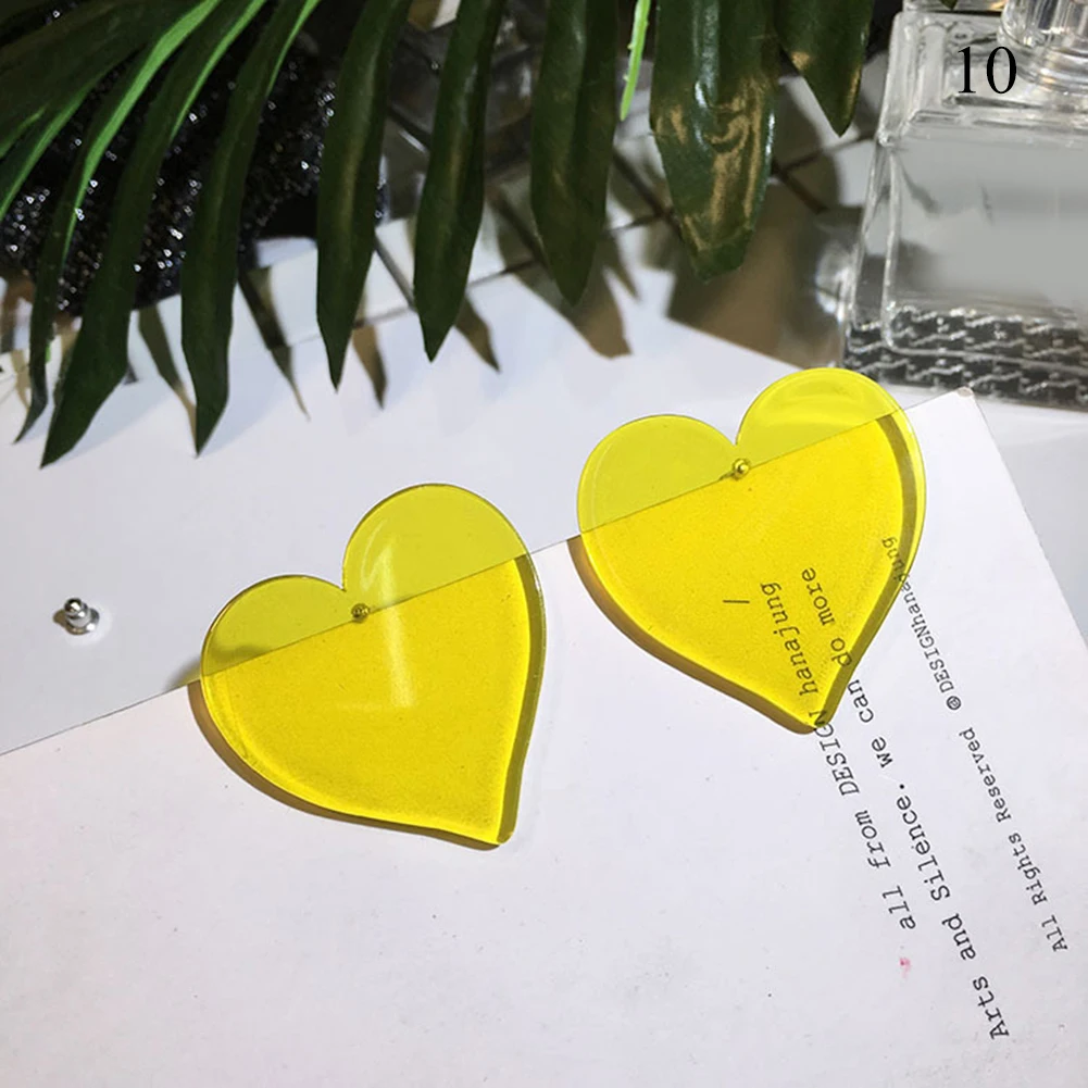 Женские Геометрические серьги 2019 простого дизайна прозрачные большие круглые