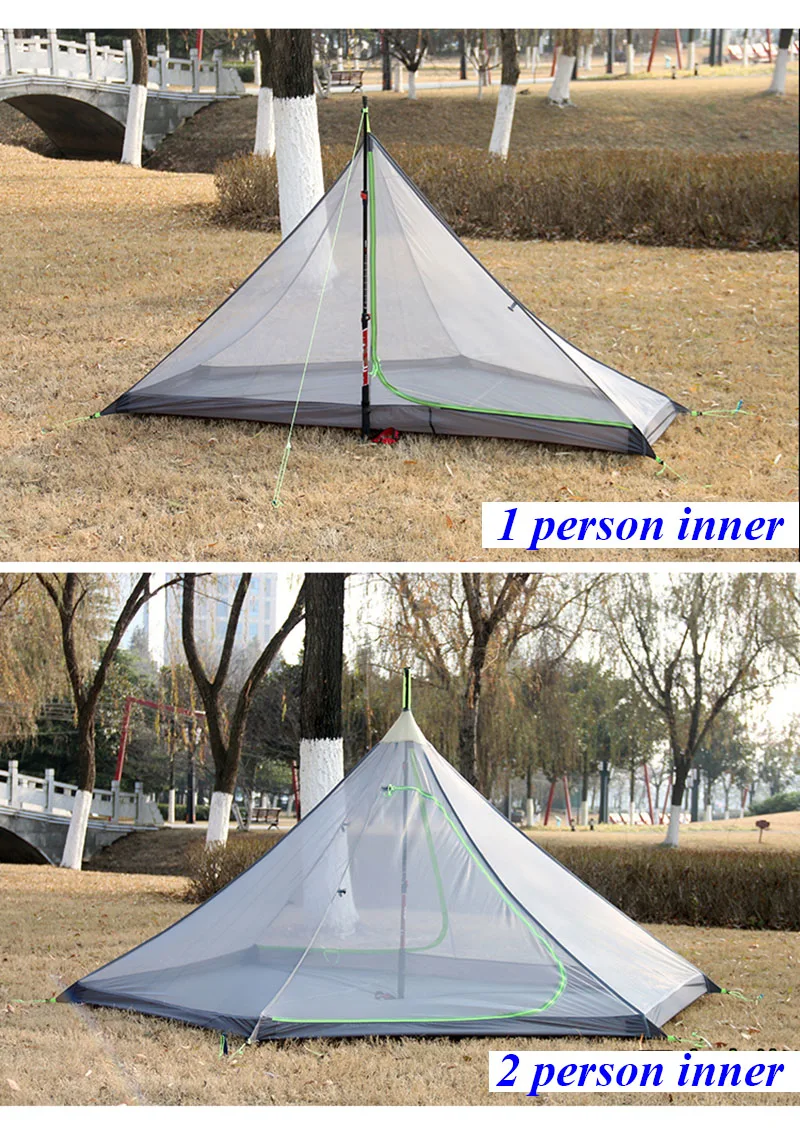 ASTA Новое поступление Ультра светильник шестигранный дизайн 20d silnylon открытый 3 сезона 1 человек/2 Человек Палатка