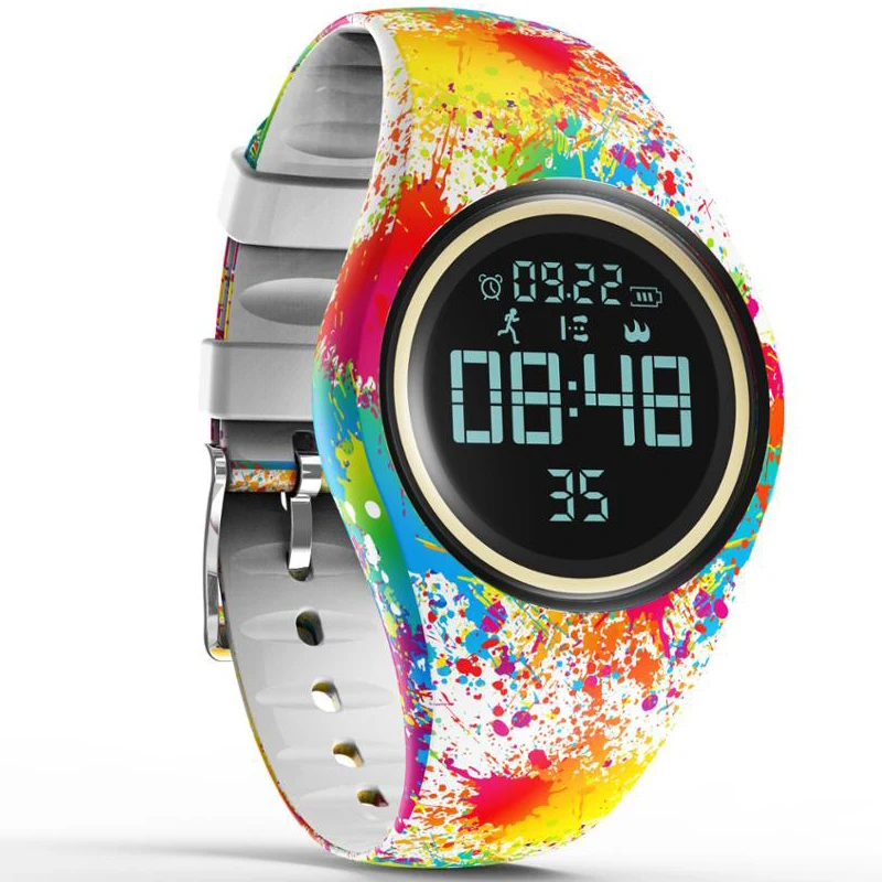 Модные спортивные Smart Для женщин часы Шагомер потребление калорий движения