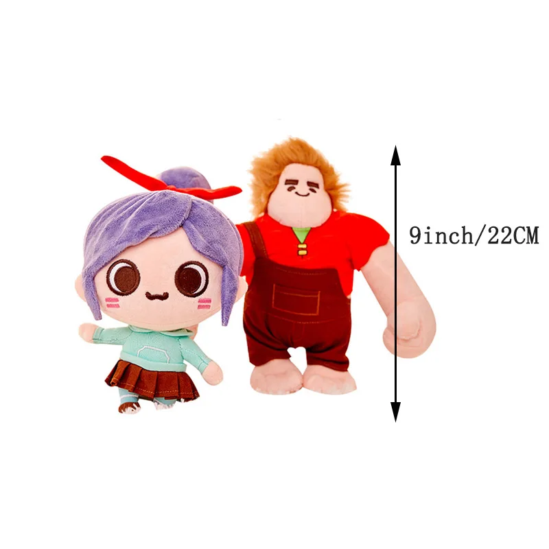 Disney 9 дюймов ручной кукольный Wreck It Ральф 2 Vanellope Von Schweetz плюшевая игрушка кукла