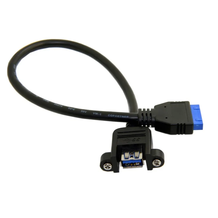 0 25 м USB 3 одиночный порт A женский винт тип крепления для прямой и угловой
