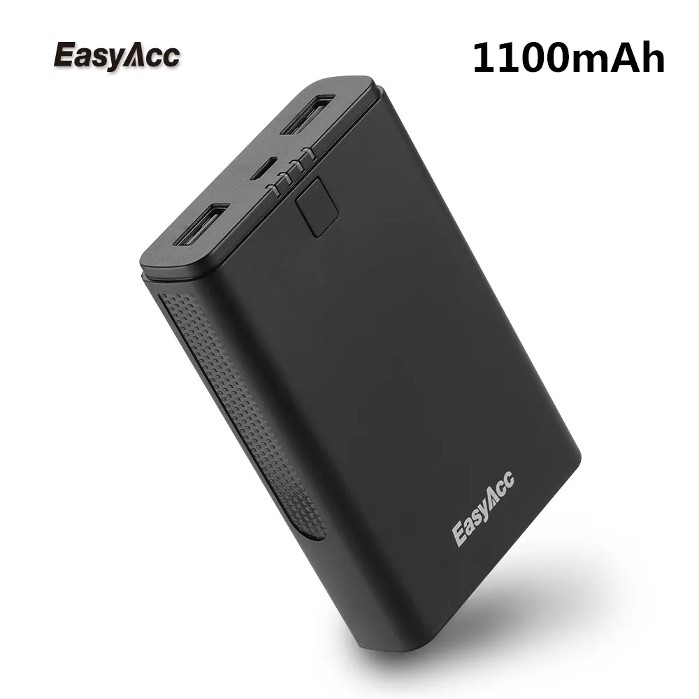 Easyacc внешний аккумулятор 11000 мАч двойной USB портативный зарядное устройство для