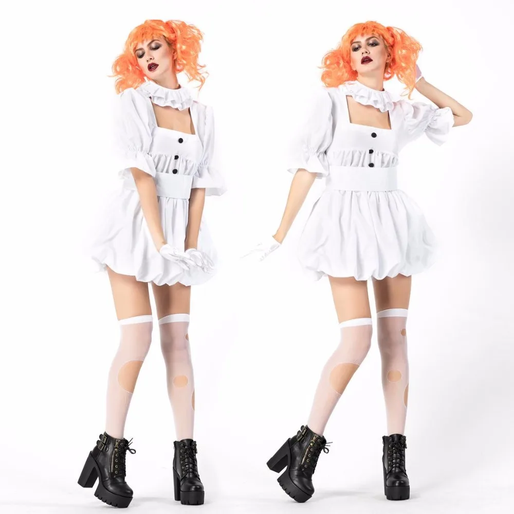 Новинка 2020 ужасающий карнавальный костюм Loli Ghost Doll костюмы на Хэллоуин для женщин